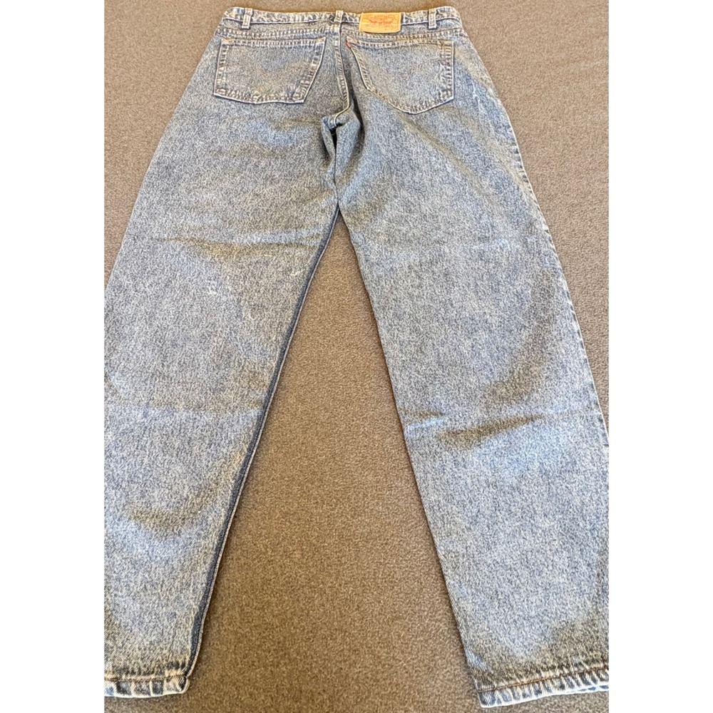 Levis 550 Relaxed Fit Vintage 90s Tapered Leg Jeans Acid Wash USA 38 (36) x30